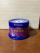 Verbatim 2.4x DVD-R DL 8.5GB 240 Min 50 Pack AZO Brand New