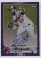2022 Topps Chrome Rookie Purple Refractor 246/250 Zac Lowther #RA-ZL Auto 0re8