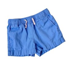 Crewcuts by J. Crew Blue Elastic Waist Drawstring Chino Shorts Kids Size 8
