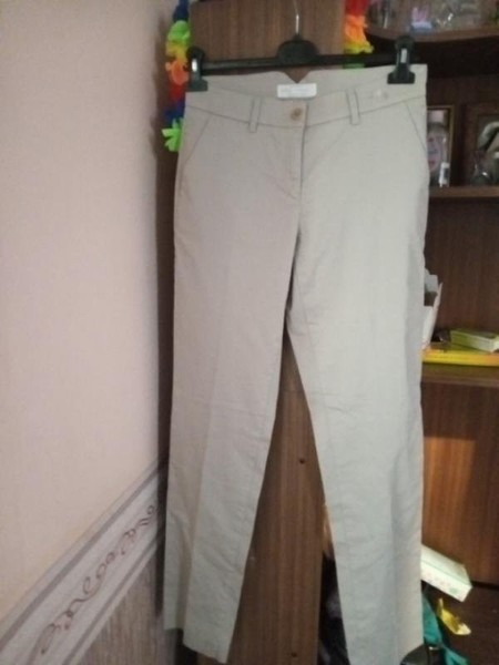 Women Brax Trousers Grey Cotton 34 / XS / 42