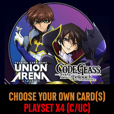 Union Arena CODE GEASS: Lelouch UE04BT Playset x4 Choose Your Card C/UC