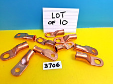 10 Pcs Assorted Copper Battery Lugs Ring Terminals Cable Ends /NOS/free shipping