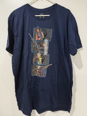 Borderlands 3 Vault Hunters Navy Blue Mens Gearbox T-Shirt 2019 Extra Large XL