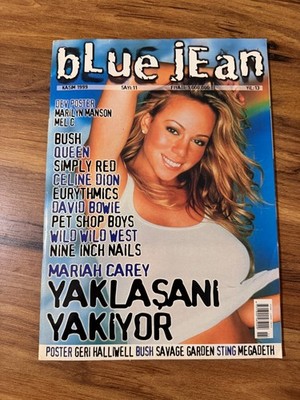 Rare Turkish Blue Jean Magazine Mariah Carey Nov 1999 David Bowie Queen NIN