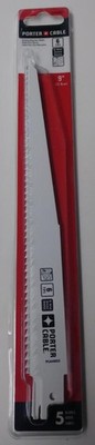 PORTER CABLE PCA4803 9'' X 6 TPI BI-METAL RECIPROCATING SAW BLADES 5 PACK USA