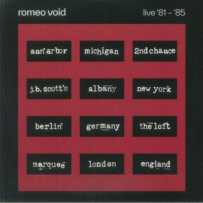 ROMEO VOID - Live 81-85 (Record Store Day RSD 2026) - Vinyl (gatefold 2xLP)