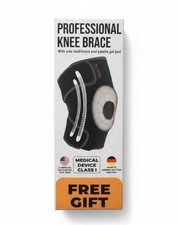 Dr. Brace Elite Professional Knee Brace With Stabilizers  Gel Pad Large