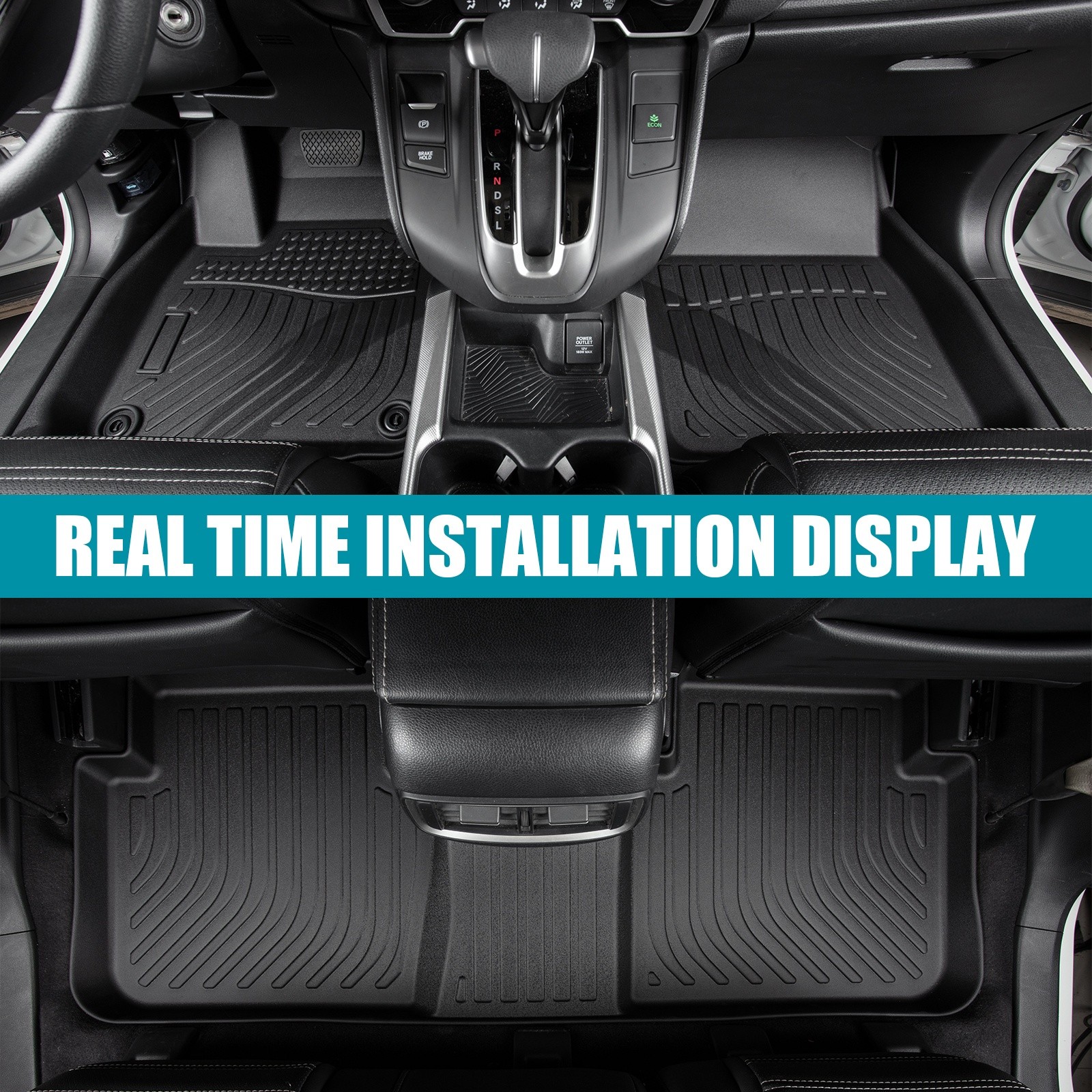 Floor Mats 2 Rows Liners For 2023-2025 Kia Sportage TPE Rubber All Weather