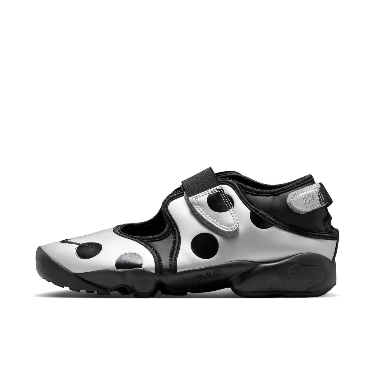 Nike Air Rift IR1226-001 BLACK BLACK-METALLIC SILVER Women's tom04