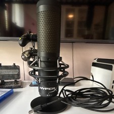 HyperX QuadCast USB Desktop Microphone w/ Desktop Stand, Black