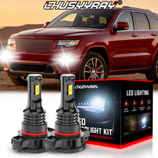 For Jeep Wrangler 2010-2018 6000K 5202 H16 LED Fog Light Bulbs Kit 2x White