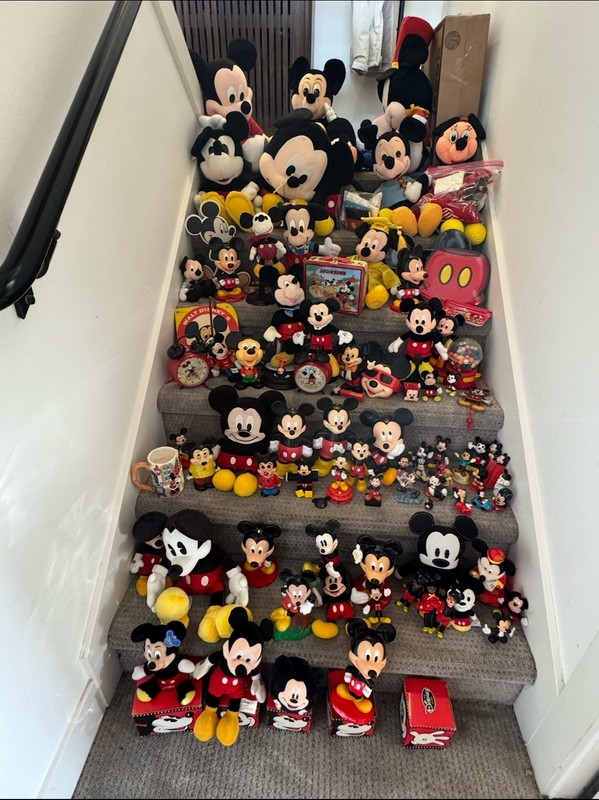Huge Mickey Mouse Vintage & Modern Collectibles Lot - Plush, Figurines, PEZ...