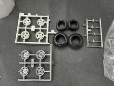 44 Chrome Tires Wheels Wknockoffs Set Model Kit Parts Mcm 125
