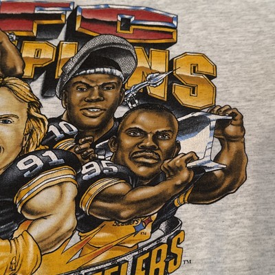 Vintage NFL 1995 Pittsburgh Steelers AFC Champions Caricature
