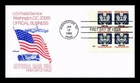 US COVER OFFICIAL MAIL 17C FIRST DAY ISSUE PLATE BLOCK ARTMASTER