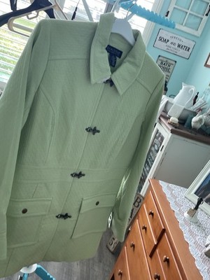 Jacket women s dialogue size medium green NWT