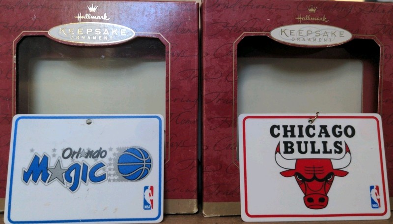 Chicago Bulls Orlando Magic Hallmark Keepsake Christmas Ornament NBA Basketball