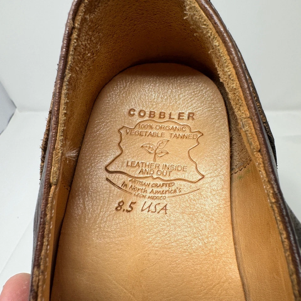 Bed Stu Womens 8.5 USA Artisan Crafted Leather Wingtip Fringe Cobbler Shoes EUC - Image 3 of 4