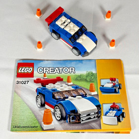 LEGO Creator 31027 Blue Racer &ndash; Retired 3-in-1 Set &ndash; Complete with Manual & Cone
