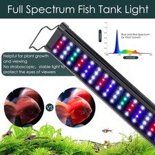 Aquarium Light,Full Spectrum LED Fish Tank Lights,12"-54" Adjustable AQQA