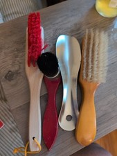 Butterscotch hairbrush  Shinola 2-1 Brush Shoe Horn Lot Of 4