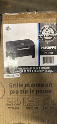 Pit Boss PB150PPG Table Top Pellet Grill, Black 11091 Brand New in Box