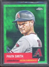 Pavin Smith 2022 Topps Chrome Platinum Green Wave Refractor #107 (53/99)