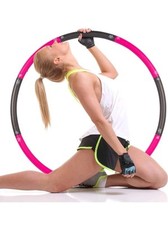Abs Exerciser - Weighted Hula Hoop. 2 Lb Hoop For Kids Adults. Adjustable Size