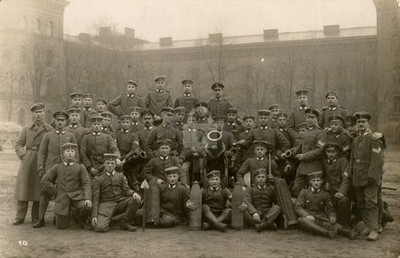 Freikorps Minenwerfer Soldiers Three Mortars WW1 RPPC Photo Postcard COPY