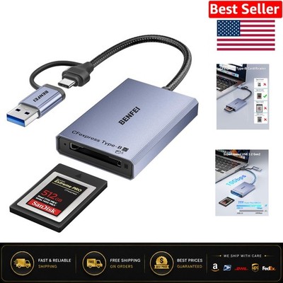 Portable 10Gbps CFexpress Type B Card Reader - Compatible with All Major OS