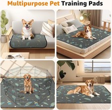Washable Pee Pads for Dogs: 2 Pack Reusable, 18"x24" Gray