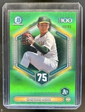 2026 Bowman Shotaro Morii Scouts Top 100 Chrome Green Refractor #/99 Athletics