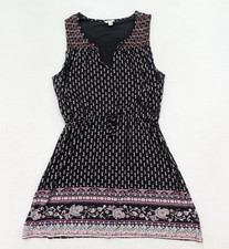 Sweet Grey Womens Dress Size M Black Drawstri...