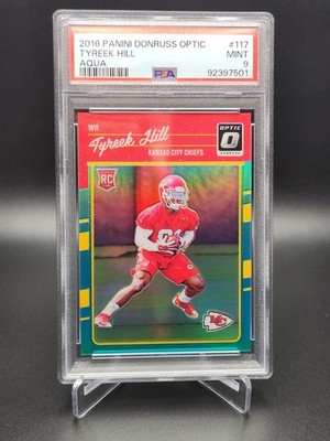 2016 Donruss Optic - Rookies Tyreek Hill #117 Aqua /299 (RC) 🔥💥🔥