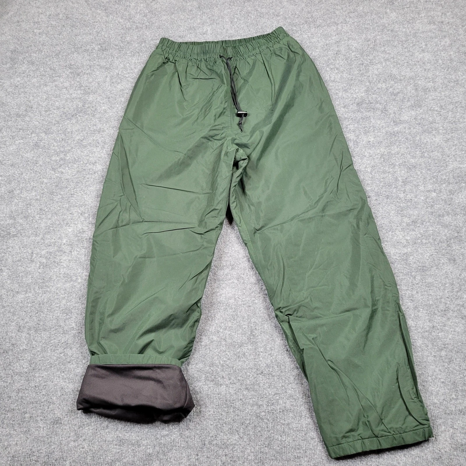 Walls Rain Pants Mens Medium Green Waterproof Lined Fishing Hiking Outdoor 30x29