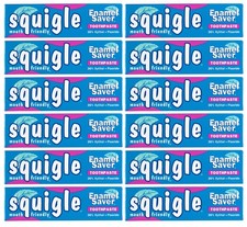 Squigle Enamel Saver Toothpaste 12 Pack Canker Sore Prevention Cavities Bad Brea
