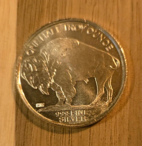 1/2 troy ounce Silver Buffalo round