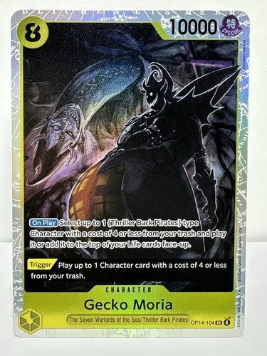Gecko Moria - OP14-104 The Azure Sea's Seven - English SR NM Foil