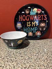 Harry Potter Plate And Bowl Set Zak Melamine Hogwarts SH5