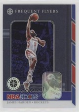 2019 Panini NBA Hoops Premium Stock Frequent Flyers Purple James Harden #13 0j0d