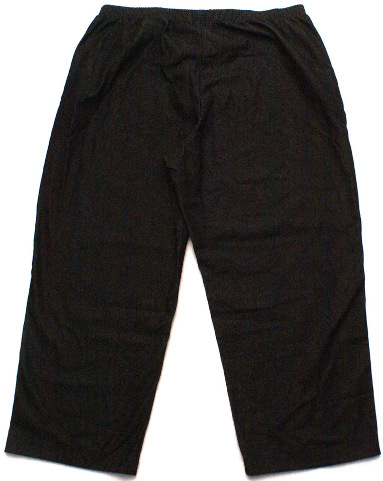 Женские черные джинсовые брюки Alfred Dunner 22W без застежек/эластичная талия, внутренний шов 27 дюймов - Изображение 2 из 3