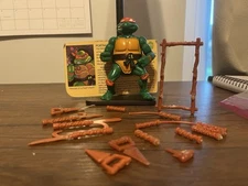 Teenage Mutant Ninja Turtles TMNT Action Figure Michaelangelo 1988 Incomplete