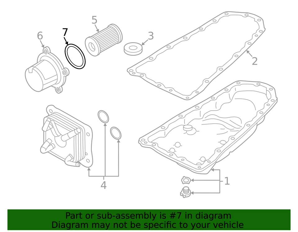 Genuine Nissan 2019-2024 Nissan Altima - Filter Cover Seal 31526-3VX0A - Image 2 of 2