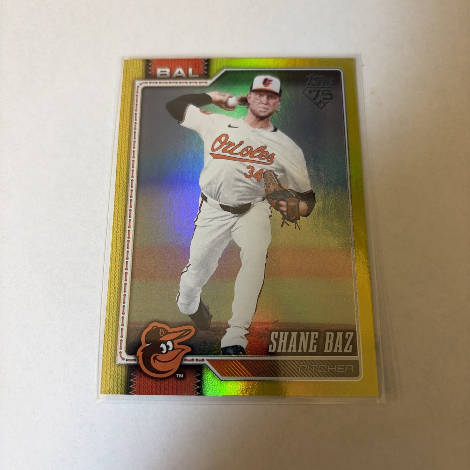 2026 Topps Yellow Foil /399 Shane Baz #475