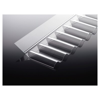 Wandanschlussprofil aus Acrylglas für Sinus 76/18 in 1045 mm