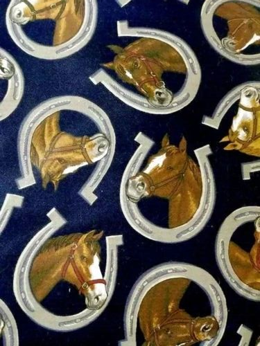 horse horseshoe animal fun fabric piece 22 by 8 inch mare 1pc