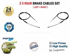 2X REAR BRAKE CABLE SET for NISSAN INTERSTAR Bus dCi 140 2003-