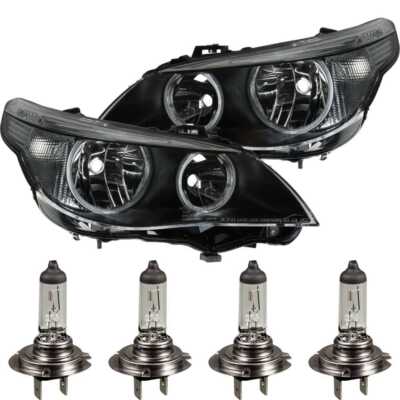 Scheinwerfer Set für BMW 5er E60 Bj. 03-03.07 H7+H7 inkl. PHILIPS Lampen FVT