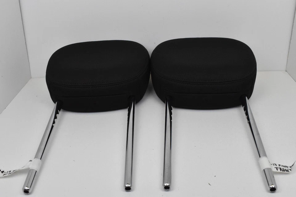 2014-2017 Fiat 500L Front Seat Black Cloth Headrest Set OEM - Image 3 of 4