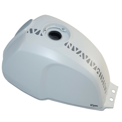 AEspares Kraftstofftank Für Royal Enfield Himalayan Benzin Weiß AEs Stahl Vorne